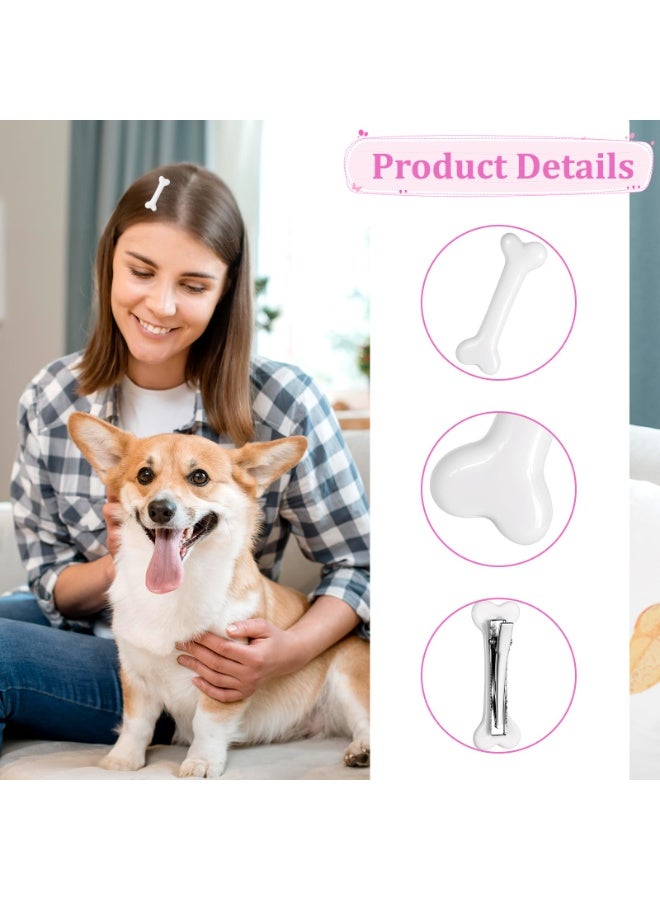 6 Pcs Bone Hair Clip, White Bones Hairpins Skull Skeleton HairPins for Women Girls White Dog Bone Clips Cosplay Costume Decorative Hair Pins Accessories, Daily Wear - Image 5