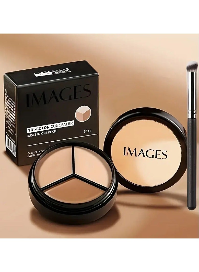 images كريم تصحيح وتحديد - يغطي العيوب، الندوب، الهالات السوداء وتجاعيد الدموع، تركيبة سكواليان نباتية، لمسة نهائية خفيفة غير لامعة، 3 درجات لجميع أنواع البيج الفاتح، أساسيات التحديد | عبوة بغطاء شفاف | قلم مكياج متعدد الاستخدامات مع سكواليان نباتي - Image 1