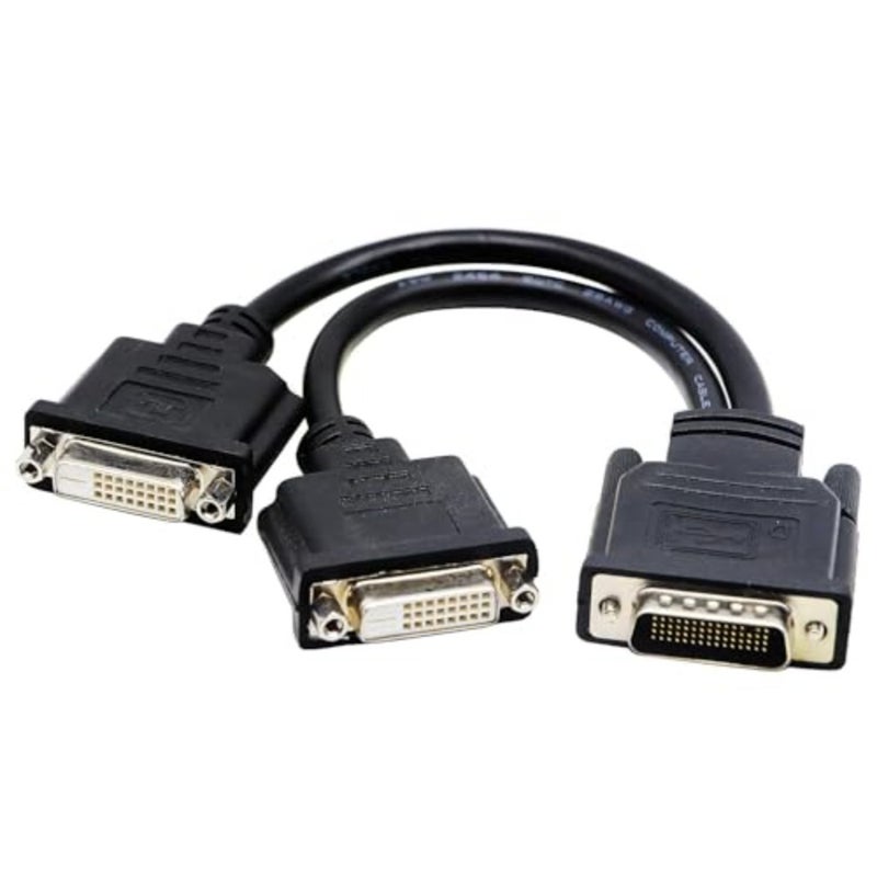 موصل كابل مقسم DMS-59 إلى 2 DVI 24+1 لإعدادات الشاشة المزدوجة أو كمحول DVI Y سلك دونجل - 10 بوصة - Image 1