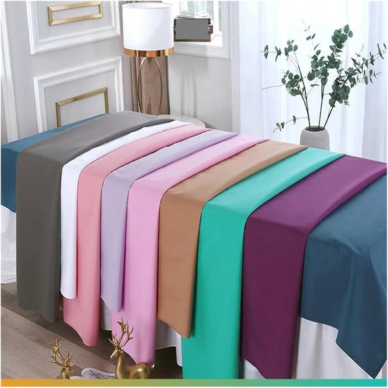Beauty Bed Cover Bed Sheet Beauty Salon Massage Special Breathable Perforated Flat Bed Sheets for Spa Clubs(Grey,190X118cm with Hole) - Image 5
