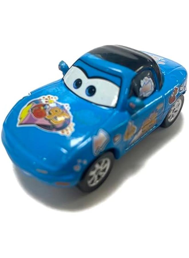 Movie Cars 2 3 Basic Characters Assortment McQueen Mater Chick Hicks Doc Hudson The King Cuz Sheriff Toy Car 1：55 Loose Diecast Vehicles Toys Set Children Car Toy - Image 1