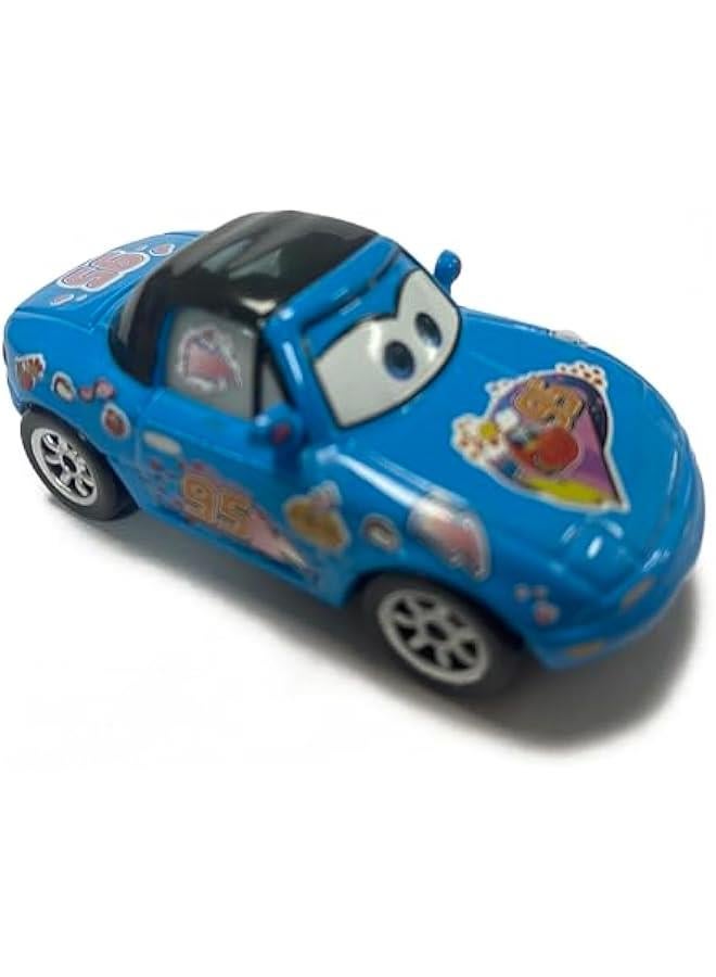 Movie Cars 2 3 Basic Characters Assortment McQueen Mater Chick Hicks Doc Hudson The King Cuz Sheriff Toy Car 1：55 Loose Diecast Vehicles Toys Set Children Car Toy - Image 2