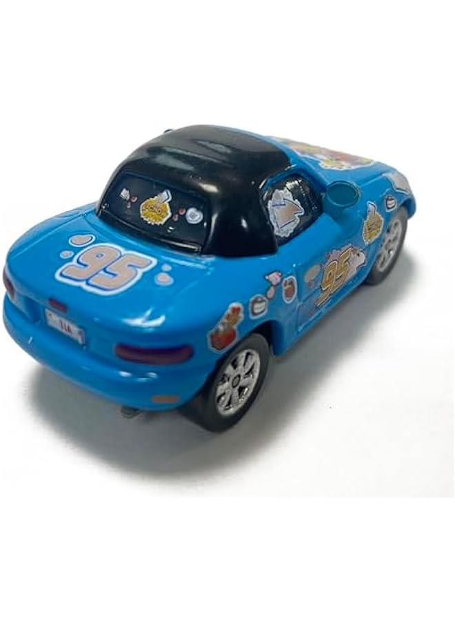 Movie Cars 2 3 Basic Characters Assortment McQueen Mater Chick Hicks Doc Hudson The King Cuz Sheriff Toy Car 1：55 Loose Diecast Vehicles Toys Set Children Car Toy - Image 3