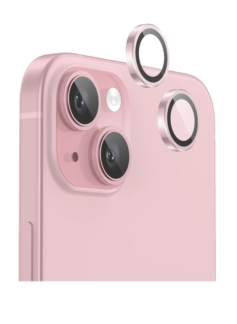 DIGI CORE iPhone 15 Screen Protector 3 Pack 6.1 Inch 2.5D Curved Edges With iPhone 15 Camera Lens Protector And Anti-Scratch iPhone 15 Back PVC Clear Sheet Set (Pink, iPhone 15) - Image 5