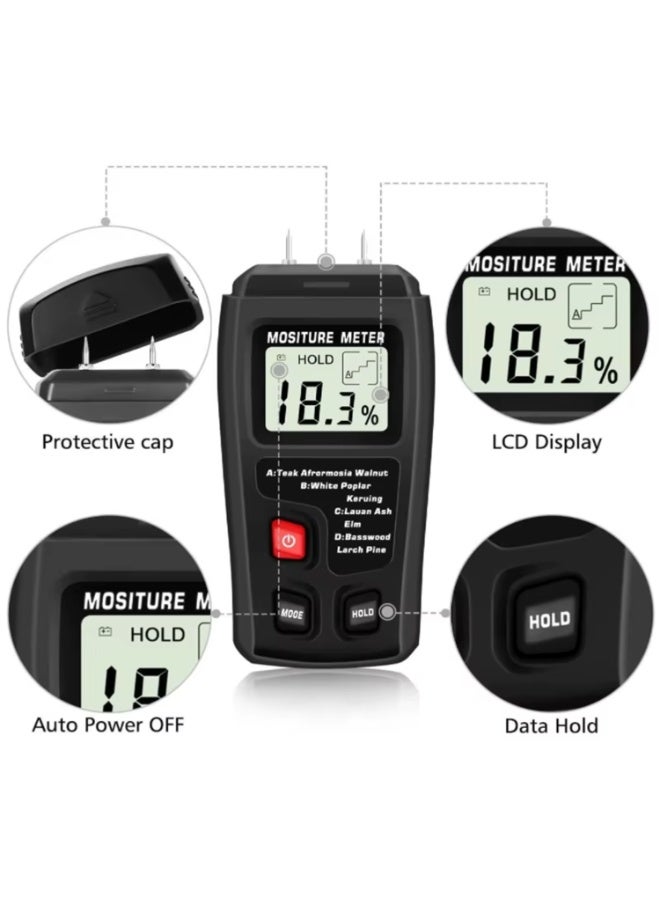 BSIDE EMT01 Wood Tester Content Tester Meter 0-99.9% - Image 3