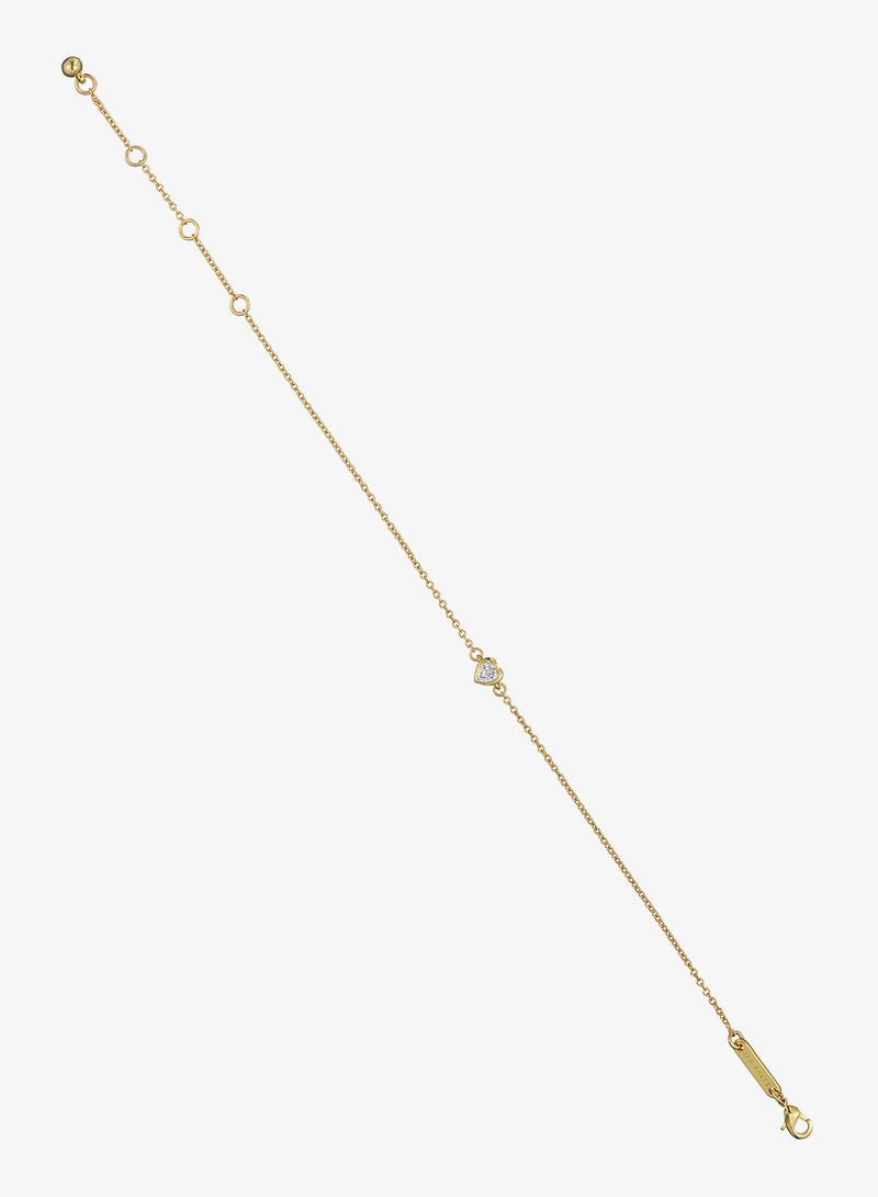 Ted Baker Halle Mini Crystal Heart Adjustable Bracelet - Image 3
