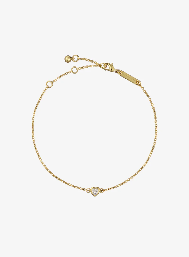 Halle Mini Crystal Heart Adjustable Bracelet