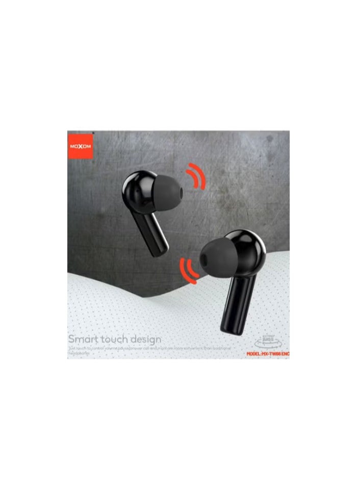 MOXOM Moxom MX-TW66 pro wireless earbuds With Active Noise Cancellation, ENC call noise reduction, high quality zinc alloy  buds, 40H of battery life, talk time 4H.  - Image 2