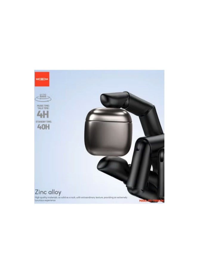 MOXOM Moxom MX-TW66 pro wireless earbuds With Active Noise Cancellation, ENC call noise reduction, high quality zinc alloy  buds, 40H of battery life, talk time 4H.  - Image 3