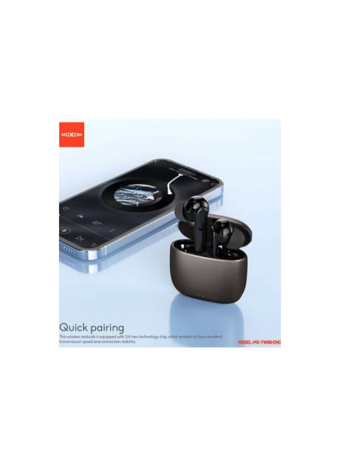MOXOM Moxom MX-TW66 pro wireless earbuds With Active Noise Cancellation, ENC call noise reduction, high quality zinc alloy  buds, 40H of battery life, talk time 4H.  - Image 5