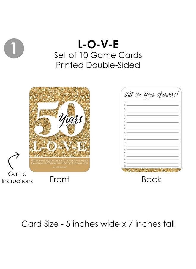 Big Dot of Happiness We Still Do 50Th Wedding Anniversary 4 Anniversary Party Games 10 Cards Each Gamerific Bundle  - Image 5