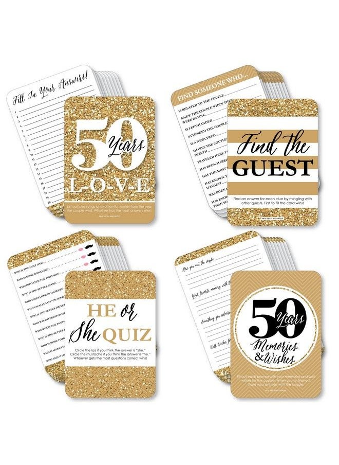 Big Dot of Happiness We Still Do 50Th Wedding Anniversary 4 Anniversary Party Games 10 Cards Each Gamerific Bundle  - Image 2