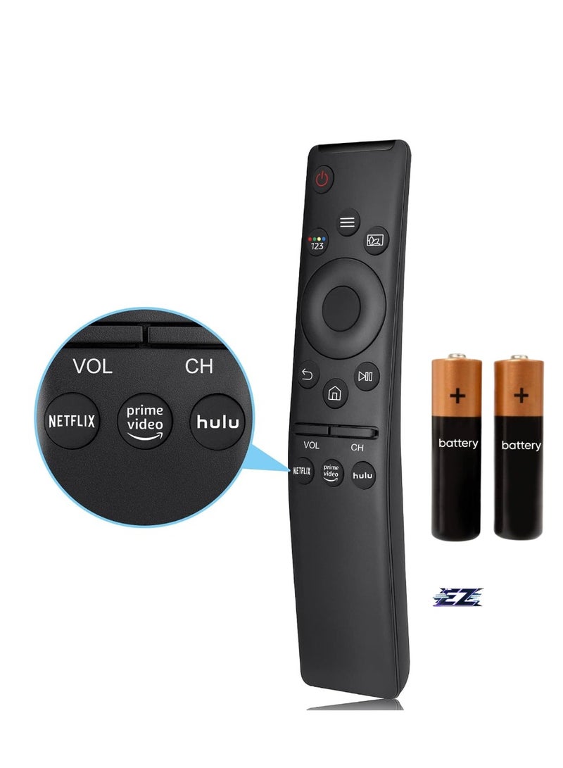 ELTRAZONE Universal Replacement Remote Control for Samsung Smart TV, New Upgraded IR Remote Control with Netflix, Prime Video, and Hulu Buttons - With Battery - Image 1