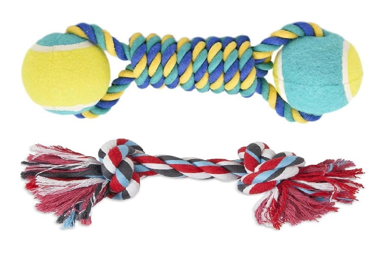Agirav Dog Toy Set - Tail, Chew, and Rope Toys for Small to Medium Dogs - Tug Toy Pack of 8 - Image 3