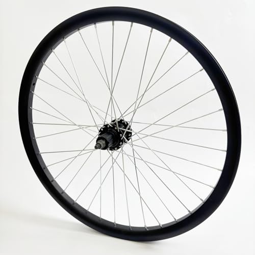 CDHPOWER 26" Bike Wheel Rear Rim Double Layer Alum Alloy 12G 36 Spokes fit Cassette Flywheel, 26" Bike Rim Rear for MTB/Road/Cruiser Bicycles - Image 3