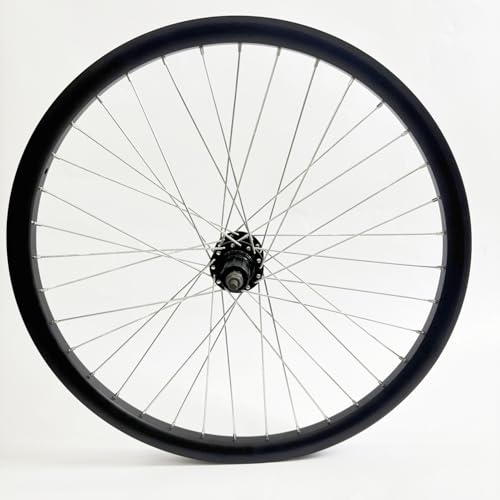 CDHPOWER 26" Bike Wheel Rear Rim Double Layer Alum Alloy 12G 36 Spokes fit Cassette Flywheel, 26" Bike Rim Rear for MTB/Road/Cruiser Bicycles - Image 2