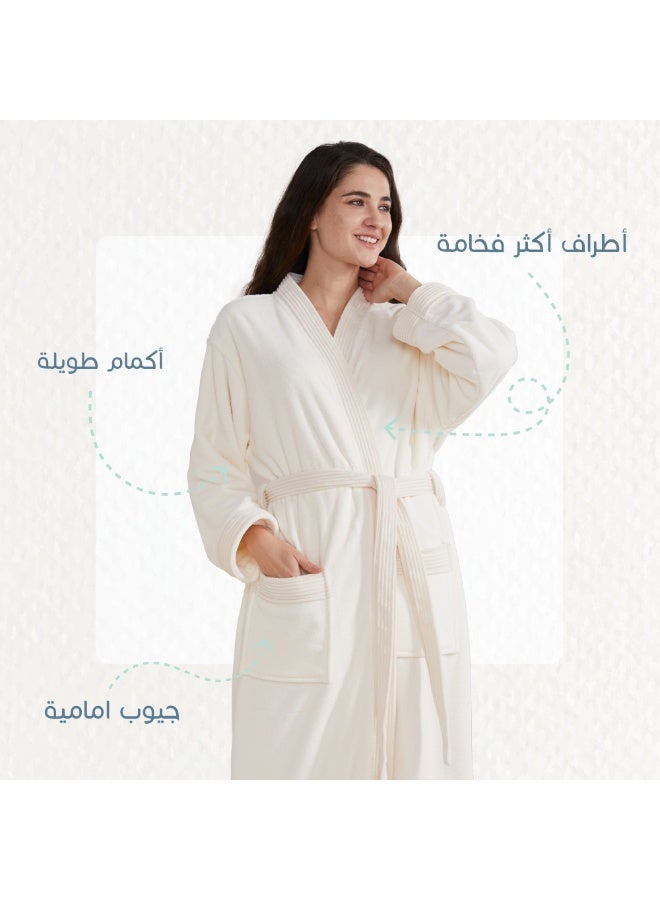 ريفي روب استحمام مودرن من ريفي، أوف وايت - Image 5
