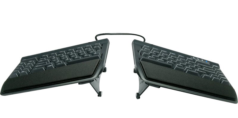 KINESIS KINESIS Freestyle2 USB-A Ergonomic Keyboard w/ VIP3 Lifters for PC (9" Separation) (KB820PB-US)  - Image 1