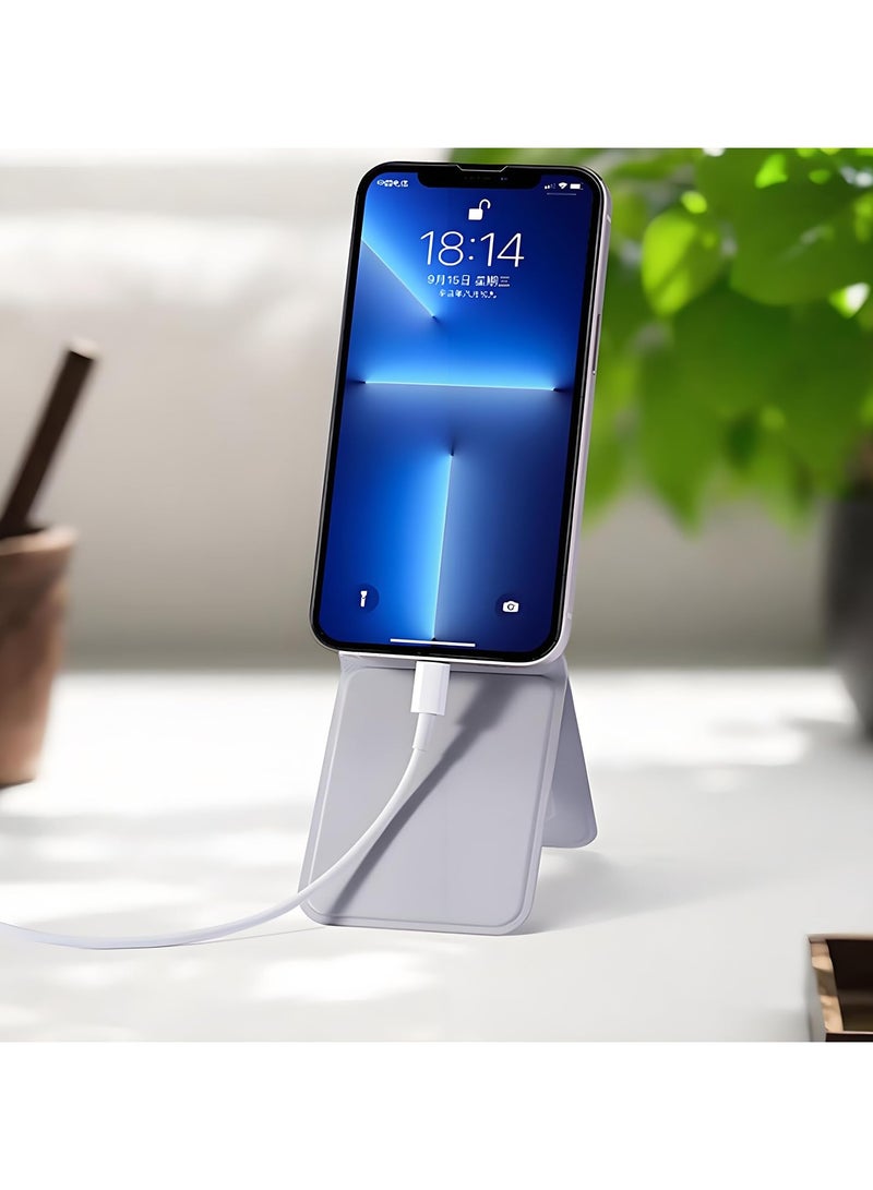 erorex Tripod Wallet, MagSafe Wallet Tripod Stand, NFC-Supported Phone Wallet, Pocket-Size Selfie Stick, Leather & Adjustable Angle Magnetic Phone Card Holder, Travel Essential  - Image 1
