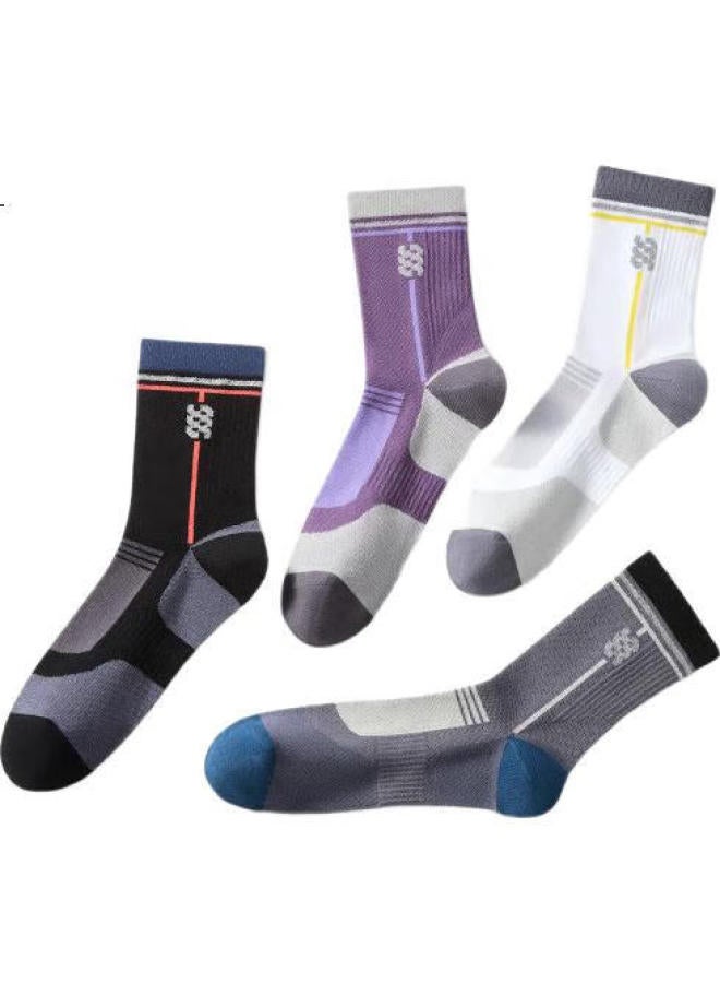HLA Hailan Home 【Sss】Men'S Socks 25 New Mid-Tube 7A Antibacterial Anti-Pilling Reflective Sports Leisure Medium-Length Socks 2 Pairs Pack - Image 1
