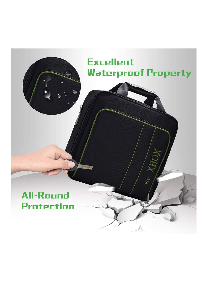 XICEN - XICEN Case Storage Bag for Xbox Series X Xbox Series S Console Carrying Case, Travel Bag for Xbox Controllers Xbox Games and Gaming Accessories, Included Silicone Cover Skin Protector - Image 1