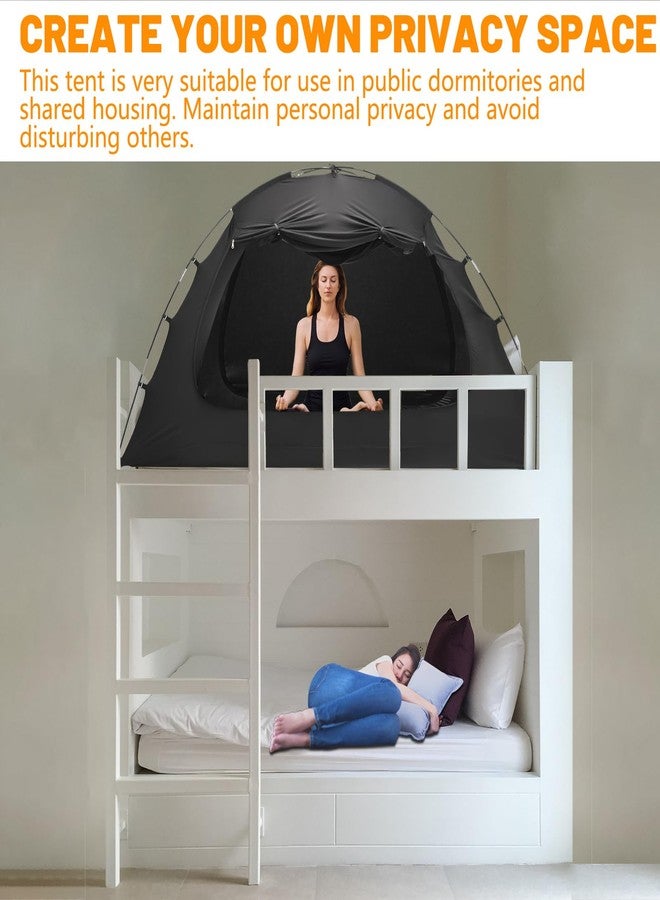 SUNYRISY Bed Tent Twin Size Bed Canopy, Indoor Tent for Adult and Kids, 3 Doors Breathable Dream Tent, 80% Blackout Private Space Sleeping Tents - Image 5