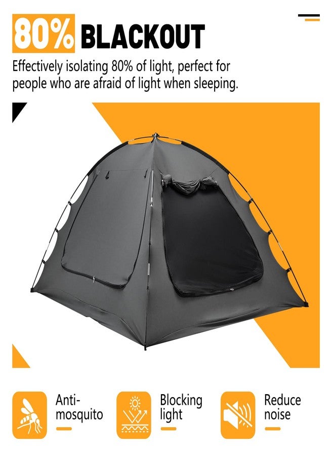 SUNYRISY Bed Tent Twin Size Bed Canopy, Indoor Tent for Adult and Kids, 3 Doors Breathable Dream Tent, 80% Blackout Private Space Sleeping Tents - Image 3