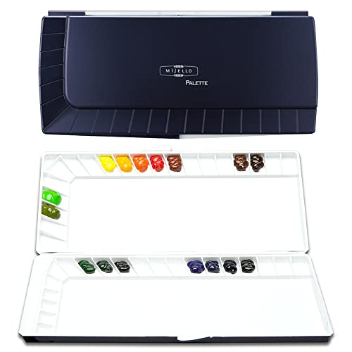 Mijello MWP-3040 Silver 40 Watercolor Stain Resistant Palette - Image 1