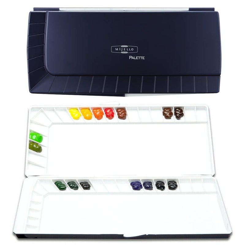 Mijello MWP-3040 Silver 40 Watercolor Stain Resistant Palette - Image 5