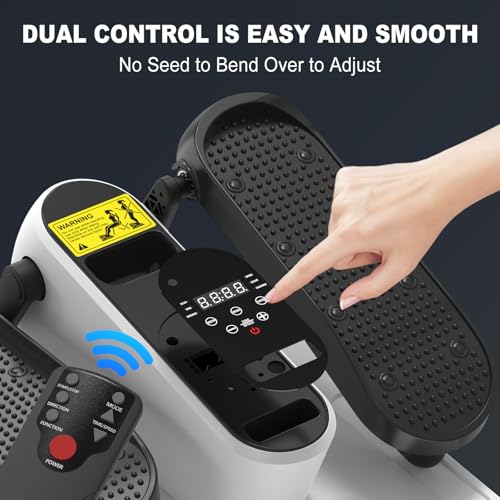 OSCILLATING SLIM Under Desk Elliptical Machine Electric Seated Pedal ExerciserElliptical Leg Exercisers for SeniorsMini Ellipse Leg Exerciser with Remoter12 Adjustable speeds Pedal Exerciser - Image 3