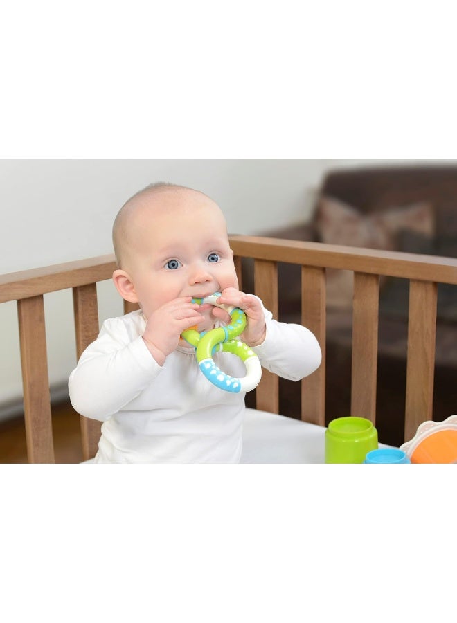 kidsme Twist And Learn Ring Rattle Baby Rattling Activity Toy From 3 Months To 18 Months Multicolour  - Image 3