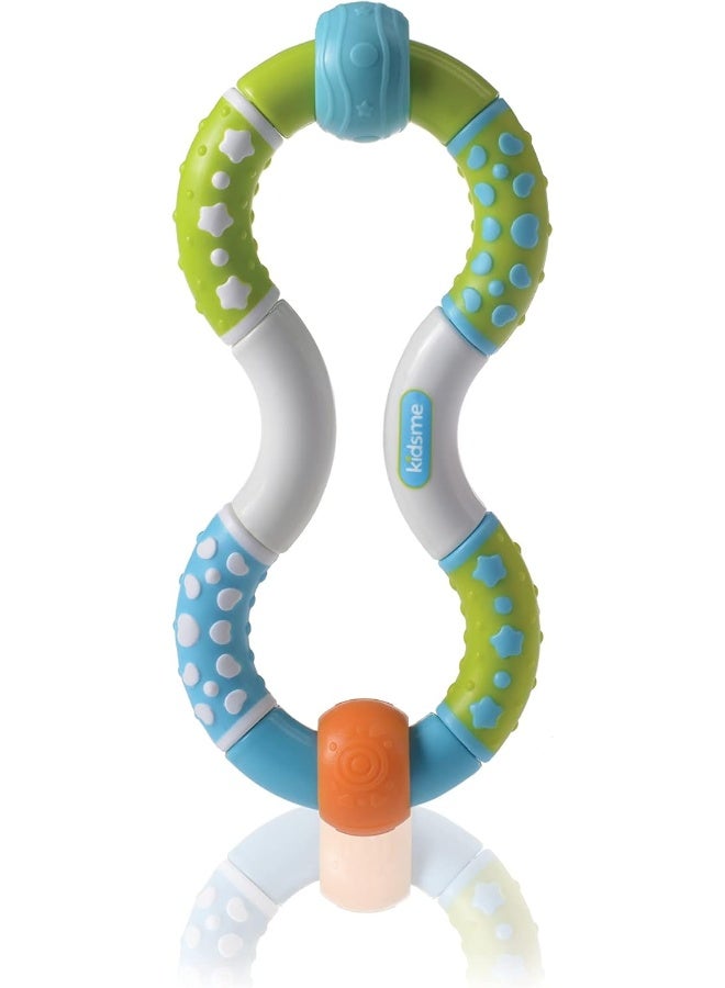 kidsme Twist And Learn Ring Rattle Baby Rattling Activity Toy From 3 Months To 18 Months Multicolour  - Image 1