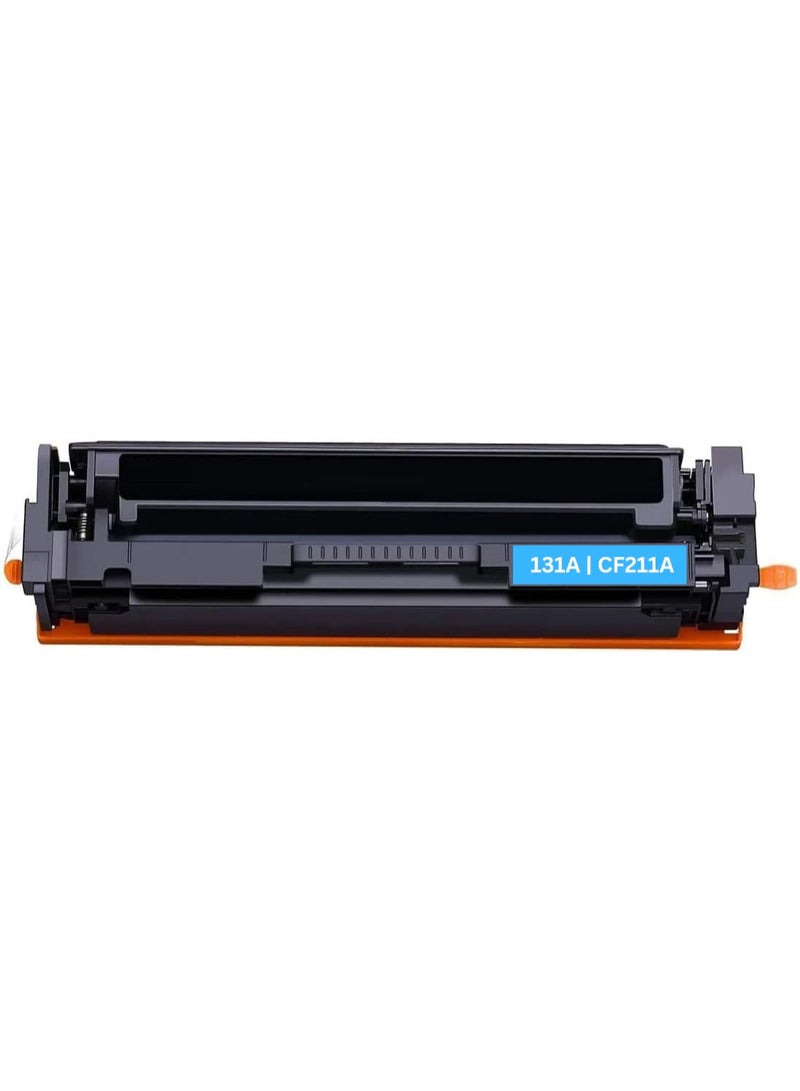 خرطوشة حبر (تونر) متوافقة HP 131A/128a/125a باللون السماواني (CF211A) – بديل عالي الإنتاجية لطابعات HP LaserJet Pro 200 M251nw وM276nw