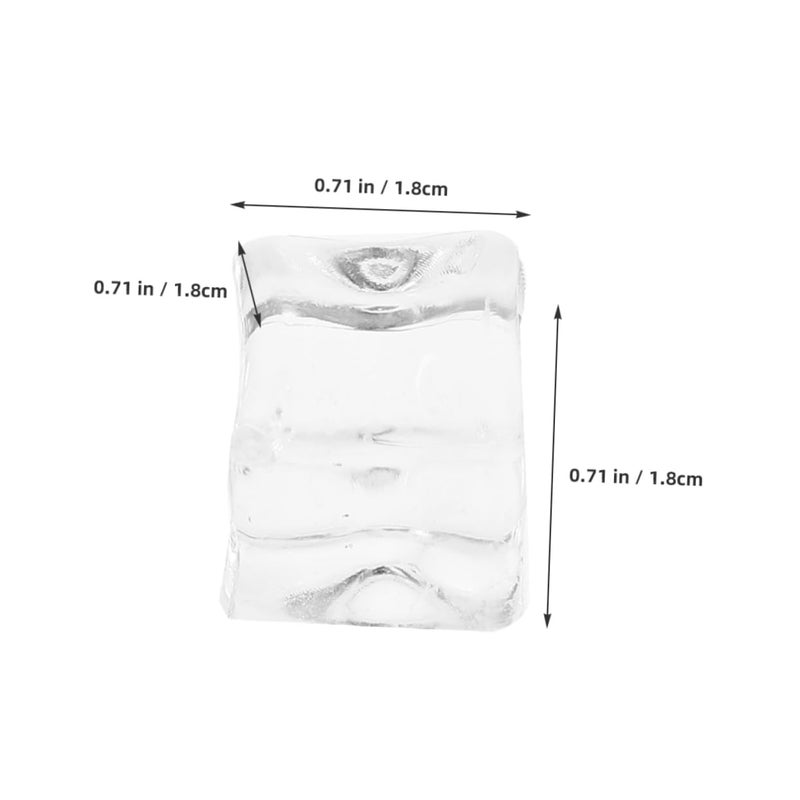 Reusable Ice Cube Molds 100 Pcs Decorative Faux Ice Cubes For Cold Drinks - Image 3