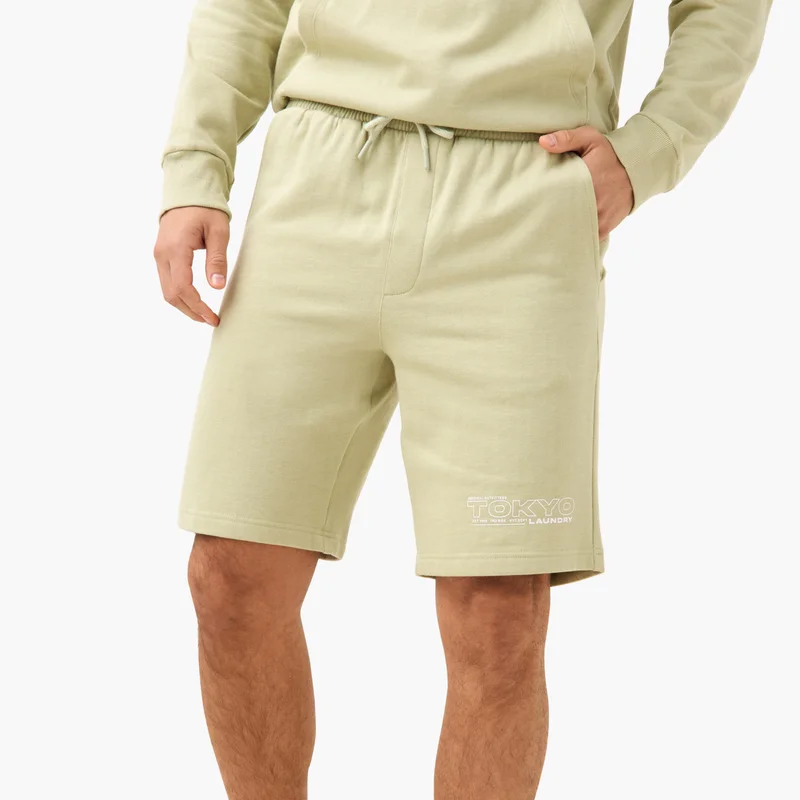 Splash FAV Printed Hoodie and Shorts Set