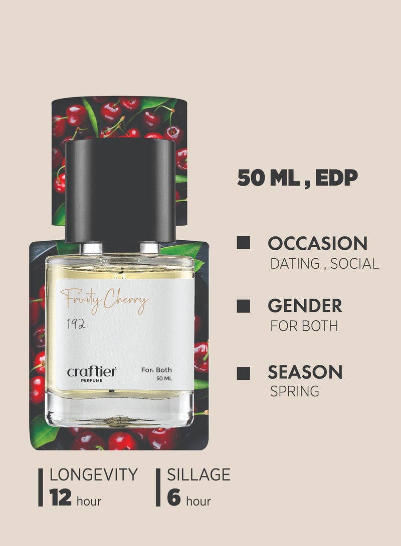 كرافتيير عطر فروتي تشيري - مستوحى من عطر روج ترافالغار إسبريت دو بارفان، ماء عطر للرجال والنساء - 50 مل، رائحة فواكه تدوم طويلاً حتى 12 ساعة، حجم مناسب للسفر - Image 5
