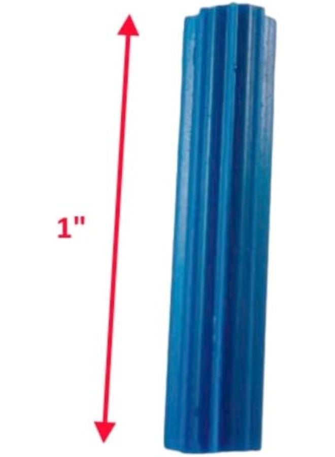 Biella Nylon Column Expansion Screw Anchor Plug, Drywall Plugs For Mirrors, Clocks And Shelving On Walls Etc, 1" Blue (Pack Of 100) - Image 3