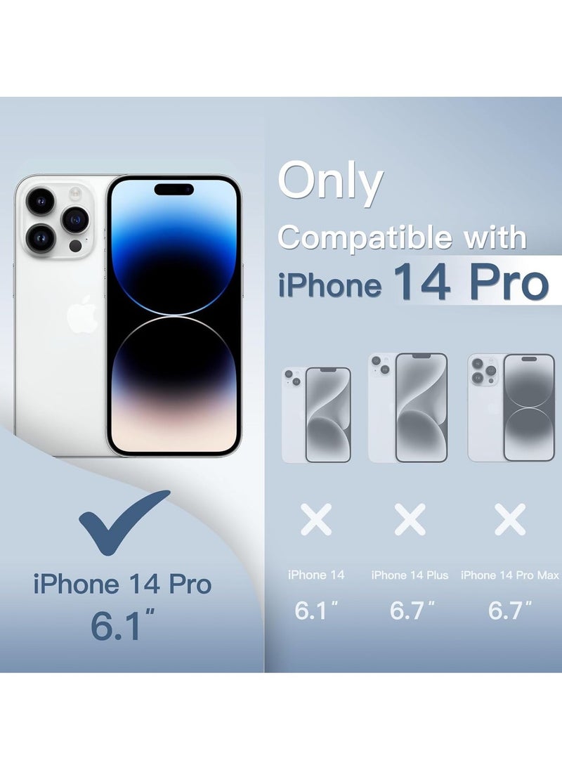 TIGER Ultra Slim (0.35mm Thin) Case for iPhone 14 Pro 6.1-Inch, Camera Lens Cover Full Protection, Lightweight Matte Finish PP Hard Minimalist Case, Supports Wireless Charging (Frosted Clear) - Image 2