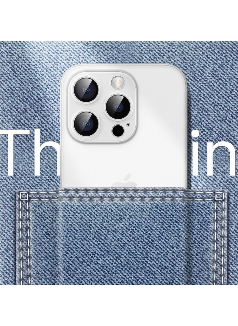 TIGER Ultra Slim (0.35mm Thin) Case for iPhone 14 Pro 6.1-Inch, Camera Lens Cover Full Protection, Lightweight Matte Finish PP Hard Minimalist Case, Supports Wireless Charging (Frosted Clear) - Image 5