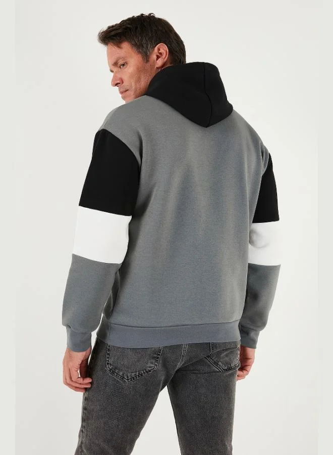 Buratti  Buratti Cotton Relaxed Fit Hooded Furry Soft Raised Sweat Men's SWEAT 5905299 for Men | Best Price UAE