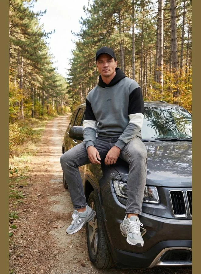 Buratti  Buratti Cotton Relaxed Fit Hooded Furry Soft Raised Sweat Men's SWEAT 5905299 for Men | Best Price UAE