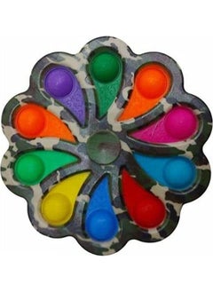 Big Simple Dimple Flower Fidget Toys Spinner 10 Buttons Color 3