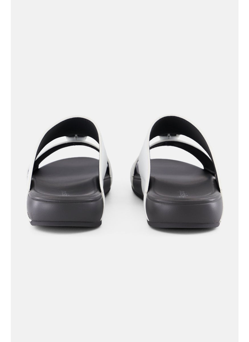 Algspar Men 2 Strap Slip On Arabic Sandals, White  - Image 2