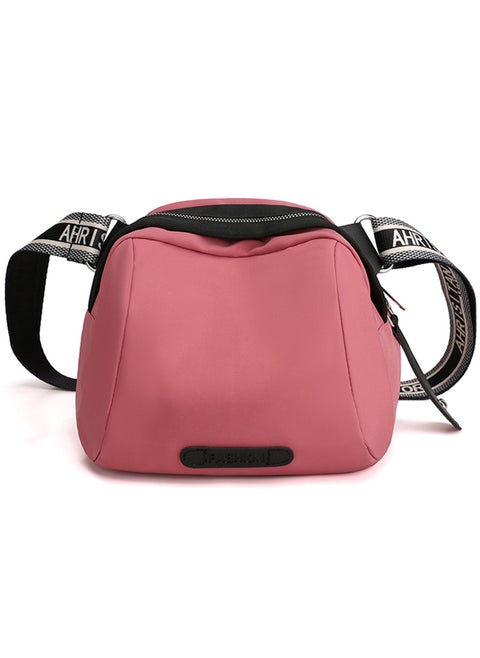 Qiccijoo Crossbody Bags for Women, Fashion Shoulder Bags with Adjustable Shoulder Strap,Women Lightweight Resistant Purse with Zipper Pocket(Pink)