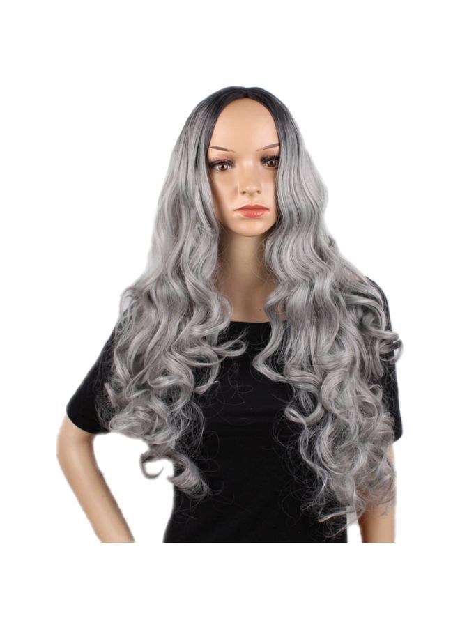 NIBEMINENT Long Wavy Hair Wig Multicolour - Image 1