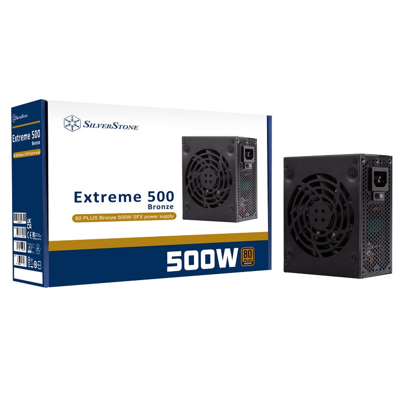 Silverstone Extreme 500 Bronze 80 Plus Bronze 500W SFX Power Supply, SST-EX500-B - Image 1