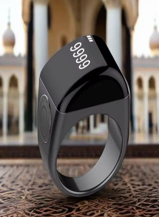 Smart Ring, Muslim Prayer, Prayer timing reminder, OLED display, Tasbih Counter, Smart Ring, IPX7 Waterproof,Comes with a charging case Compatible With 3 Size 18mm 20mm 22 mm 3 Strap - Image 1
