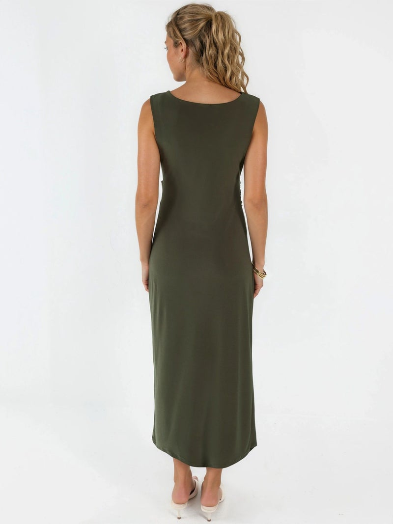 HICCUP Ruched A-Line Midi Dress - Image 3