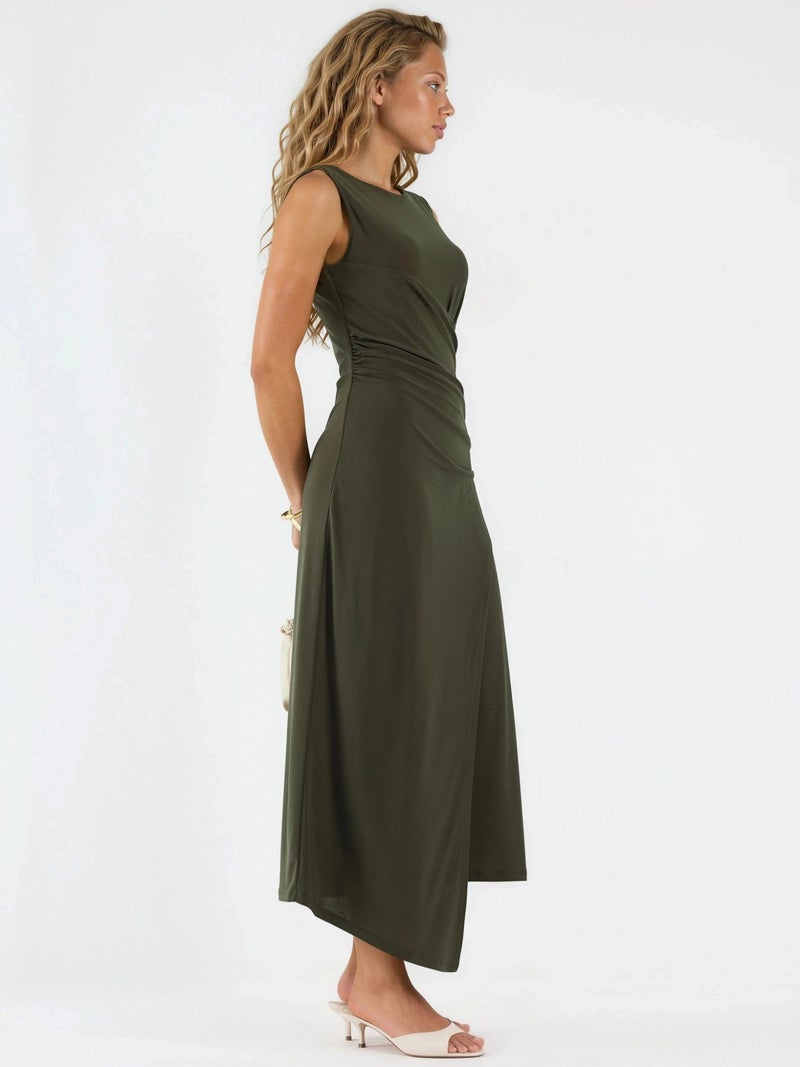 HICCUP Ruched A-Line Midi Dress - Image 4