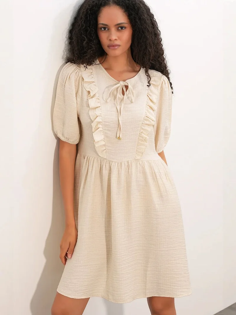 بيغ دارت BDART Women's A-line Mini Smock Dress